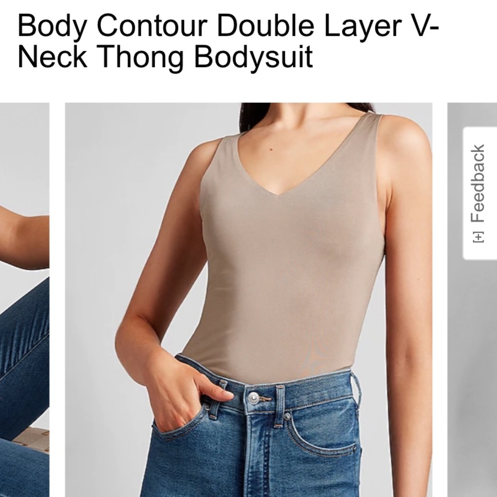 NWOT. Express double lined bodysuit. Size small.